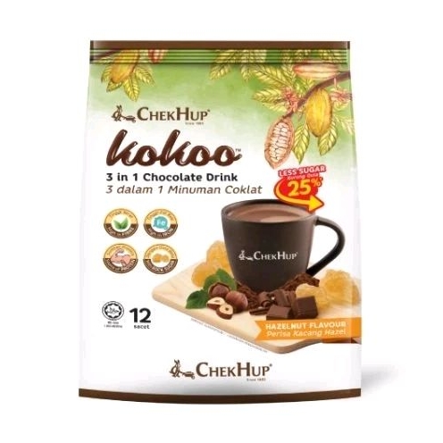 

CHEK HUP Kokoo 3 in 1 Chocolate Drink with Hazelnut - 1 Sachet (30 gr)