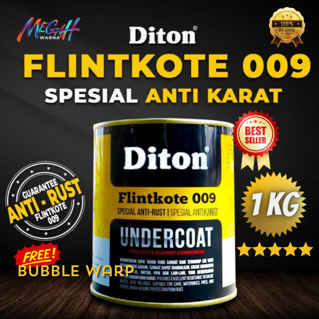 Cat Anti Karat Plingkut Diton Special AntiRust Rangka Motor Mobil Flinkote 1kg