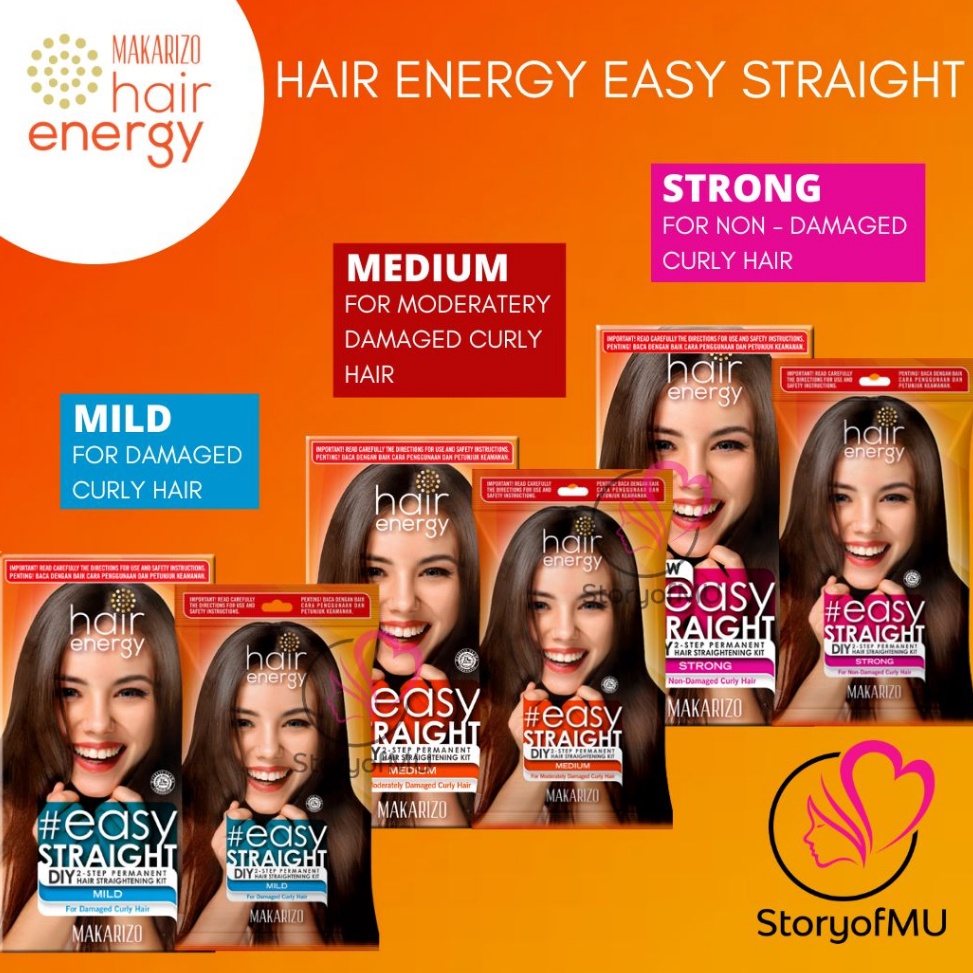 FLASH SALE MAKARIZO Hair Energy Easy Straight Mild Medium Strong 8ml  12ml