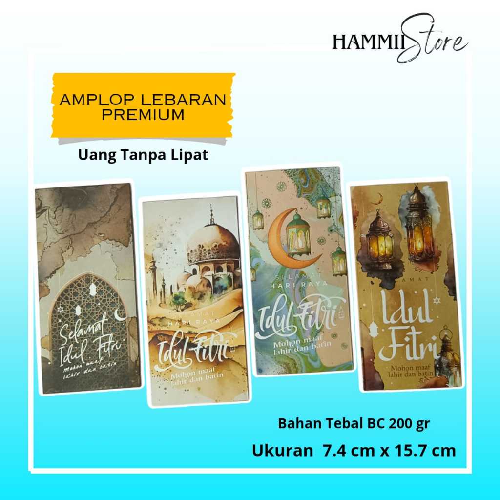 

- [ 10 Pcs ] Amplop Lebaran Idul Fitri Premium Motif Terbaru Tahun Ini Bahan Tebal dan gak Luntur