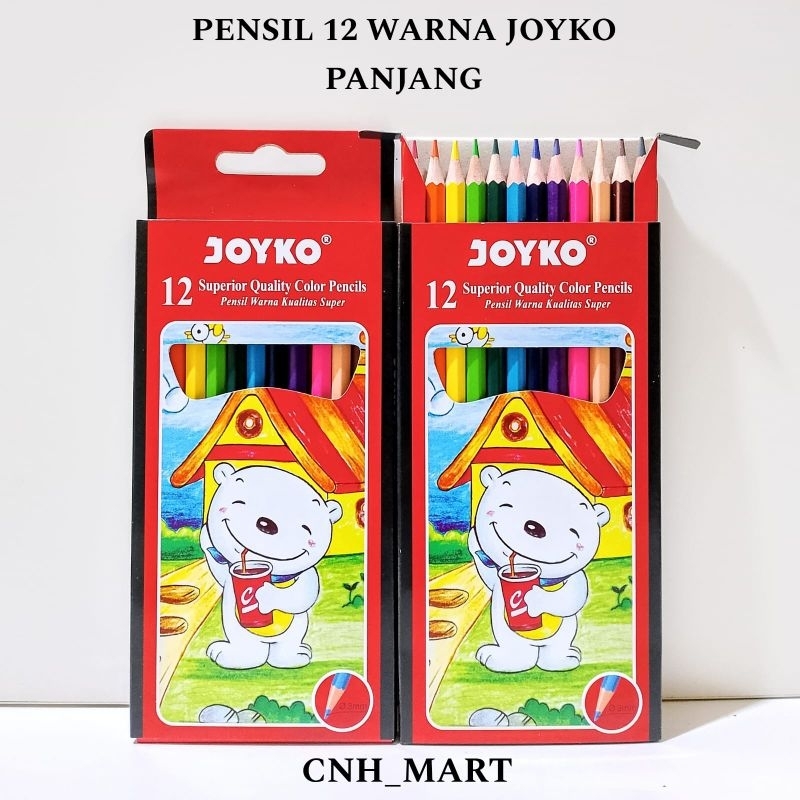 

Pensil Warna 12 Panjang JOYKO CP 12 PB - Pensil 12 Color JOYKO - Pensil Warna 12 joyko CP -100
