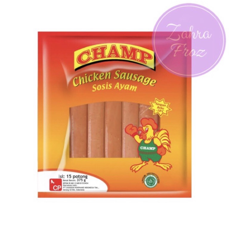 

SUPER DISKON CHAMP SOSIS AYAM 375 GR