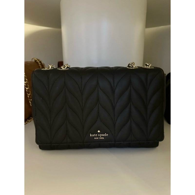 preloved Kate Spade Emelyn quilted black original