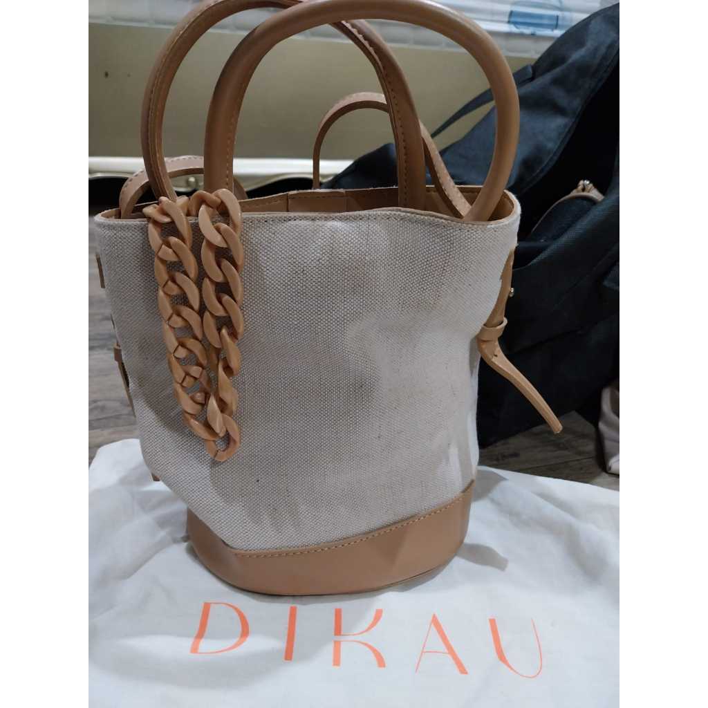 tas pouch beige dikau