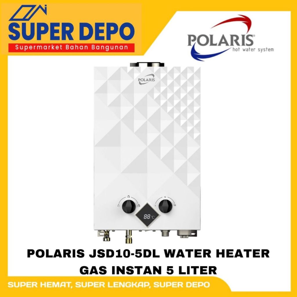 WATER HEATER POLARIS JSD10-5DL WATER HEATER GAS INSTAN 5 LITER