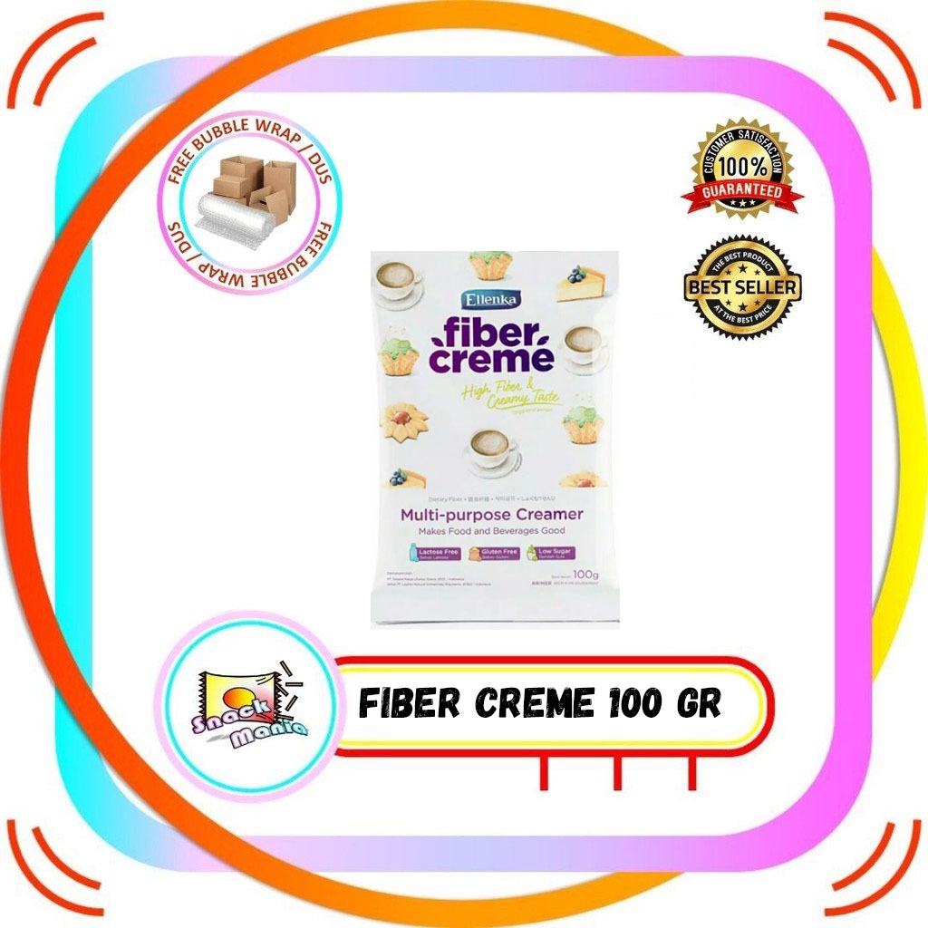 

Ellenka Fiber Creme Multi Purpose Creamer ~ 100 gr Krimer Susu Santan