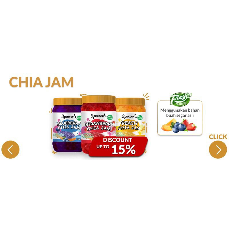 

Spencers Chia Jam - Selai dari Buah Asli dengan Campuran Biji Chia