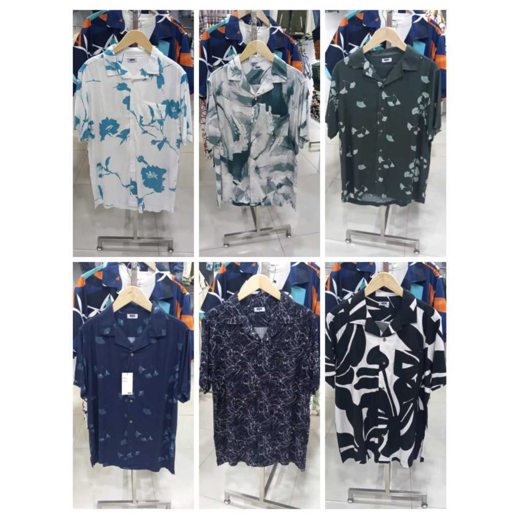 BAJU PRIA DEWASA KEMEJA PRINTING M231 ORIGINAL SIZE S – XXL