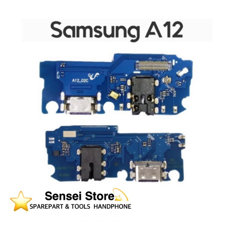 PCB Flexible Konektor Charger Con Cas | Papan Cas+Mic Samsung Galaxy A12