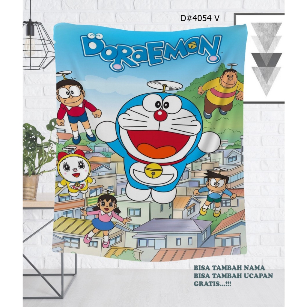 Selimut Custom/Selimut Karakter/Selimut Lembut - Doraemon
