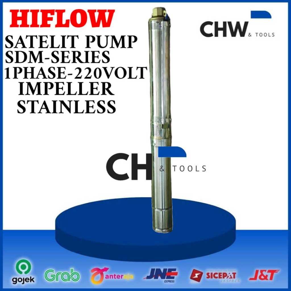 HIFLOW 3SDM 1/21 0.55KW 0.75HP 220V POMPA AIR SUBMERSIBLE