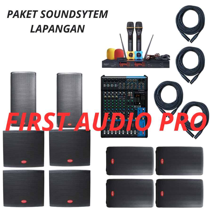 Paket 4 soundsystem Lapangan sederhana Original Baretone