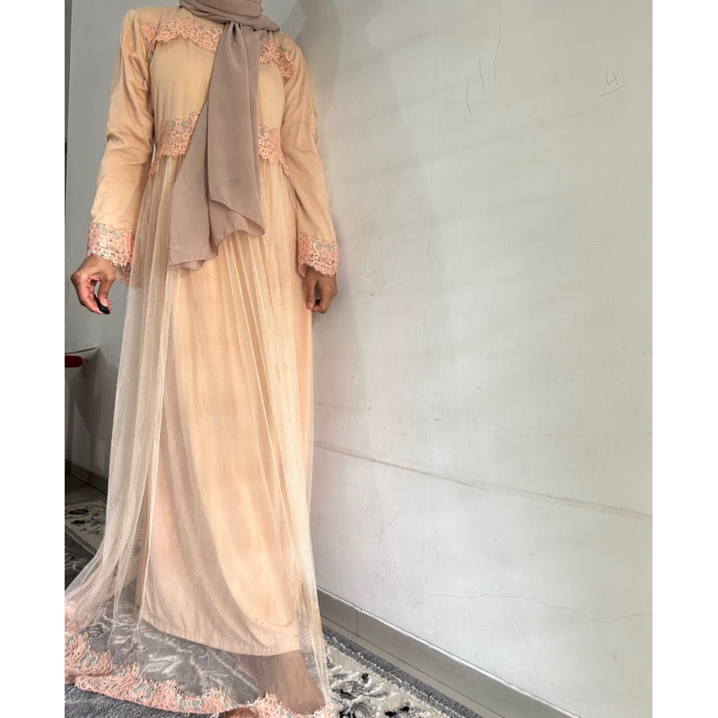 preloved dress tile kondangan pesta simple brokat