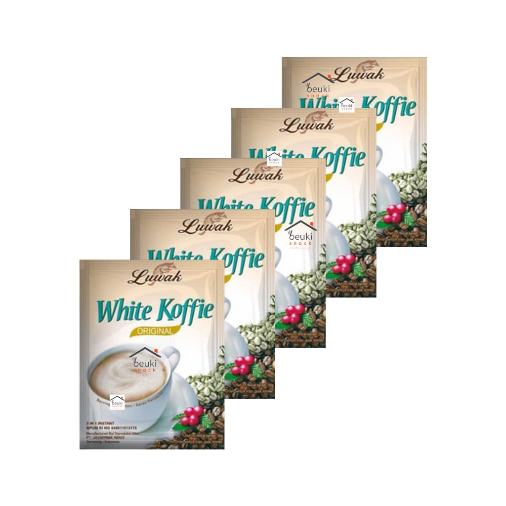 

5PCS Luwak White Koffie Original Minuman Serbuk Kopi Luwak