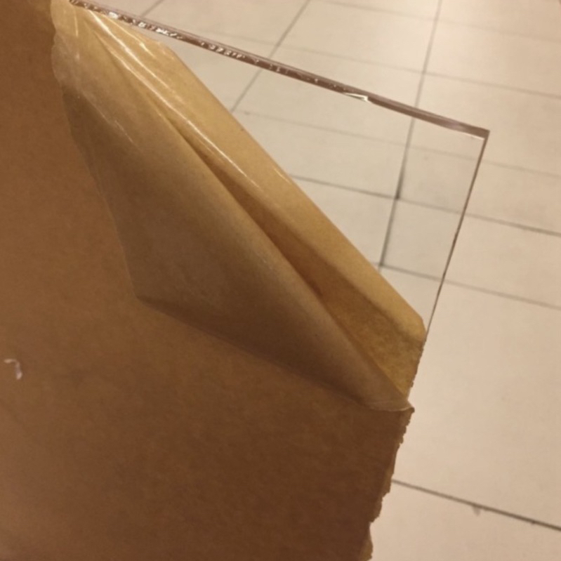 

acrylic akrilik 2mm bening uk A5 21 x 15 cm/akrilik bening/ acrylic clear marga cipta