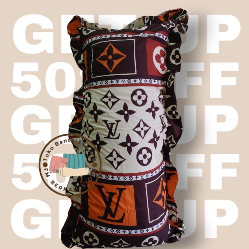 Bantal Cinta Brendis + Sarung Motif Lv Murah