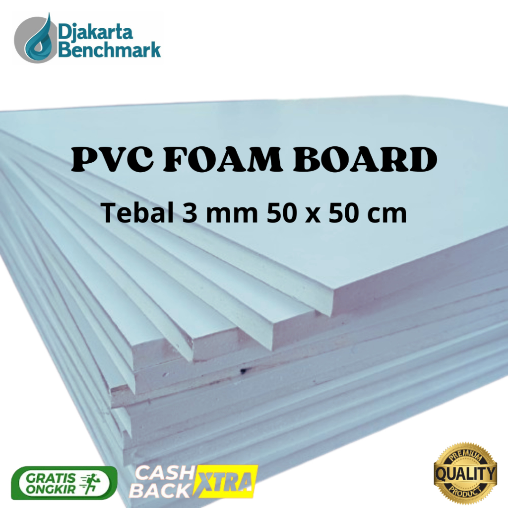 PVC BOARD / PVC FOAM BOARD 3 MM 50X50 cm