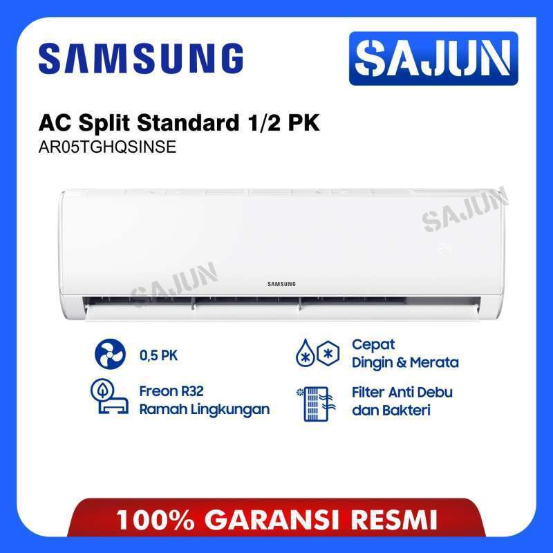 Samsung AC Split 1/2 PK Standard R32 AR05TGHQASINSE AC 0.5 PK AR05TGHQAS