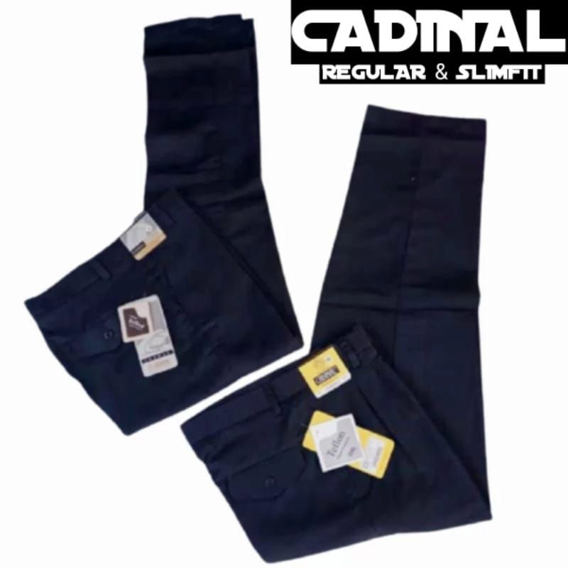 Celana Formal Pria Kerja Standart kantor Bahan Kain Teflon Size 27-40 Termurah Adem Cadinal