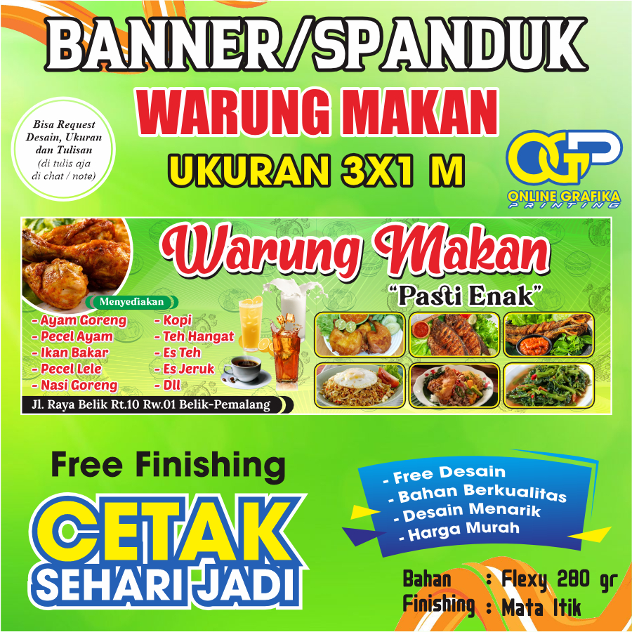 (FREE DESIGN) BANNER WARUNG, OLSHOP, TOKO, WARUNG, WEDDING, BANNER EVENT, BACKDROP, ONLINE SHOP BANN