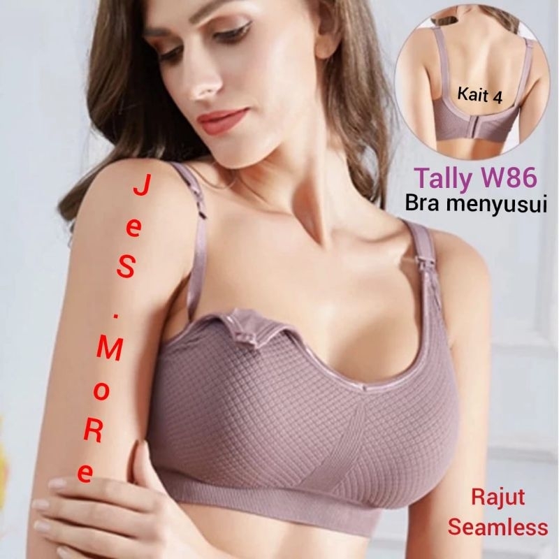 Tally W86 Bra Menyusui Seamless Bra Nursing Busa Tanpa Kawat