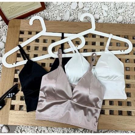 Tanktop 69 Tanktop Crop Sexy Tanktop Crop Satin Karet Belakang Tanktop Satin Crop Korean Bra Tali Se