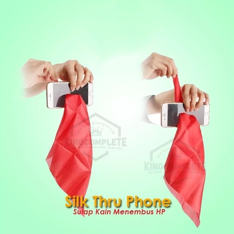 OCEOCE Perlengkapan mainan sulap anak kain menembus handphone / kain tembus OCEOCE