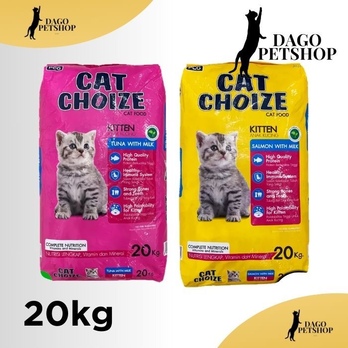 CAT CHOIZE KITTEN 20KG tuna & salmon KHUSUS ekspedisi