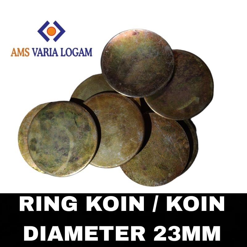 KOIN | RING KOIN 23MM | KOIN WARNA EMAS / KUNING | RING KOIN