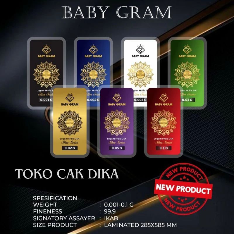 Emas Baby Gram Baby Gold ✔️ bersertifikat ✔️ Asli 100%