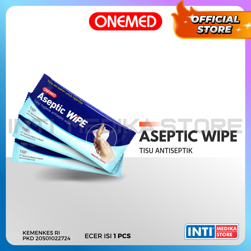 ONEMED - Aseptic Wipe | Tisu Antiseptik | Tisu Basah Antiseptik