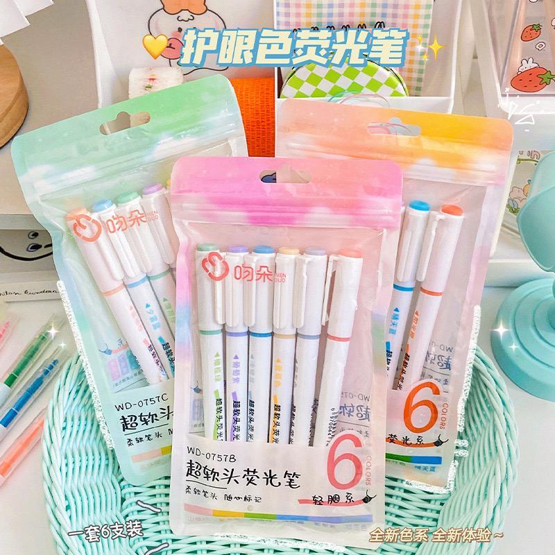 

[randomstuff] Pena Stabilo Highlighter Putih Aesthetic Macaron Molandi Warna Lembut Berkualitas 2 in 1 Sketch Colorful Marker Pen Art Painting Spidol Pastel Cat Warna Ringan Stationary Kit