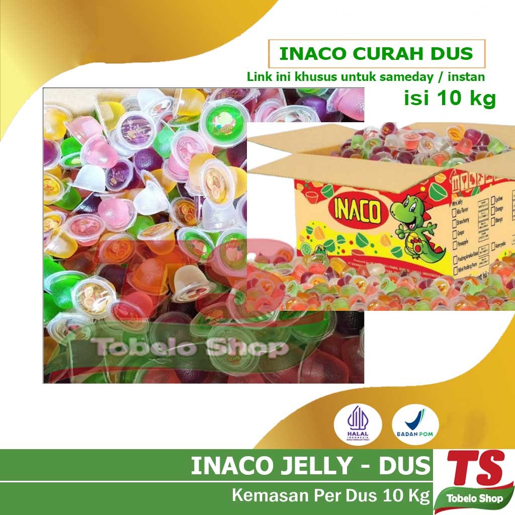 INACO JELLY MIX FRUIT 10kg (DUS) sameday instan / INACO / INACO CURAH / INACO MIX / JELLY INACO