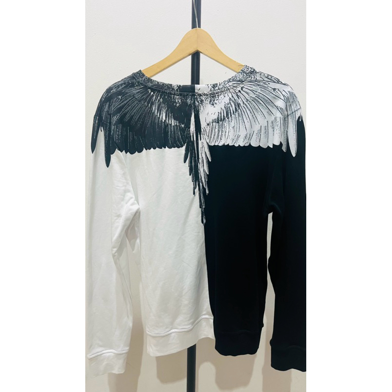 Jacket Crewneck (Sweetshirt) Marcelo Burlon Black & White Aish Tee (New Logo)