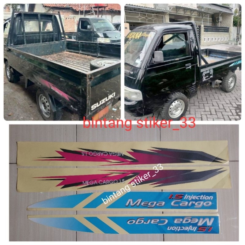 stiker suzuki carry futura pick/stiker futura pick up mega cargo baru/stiker futura pick up mega car