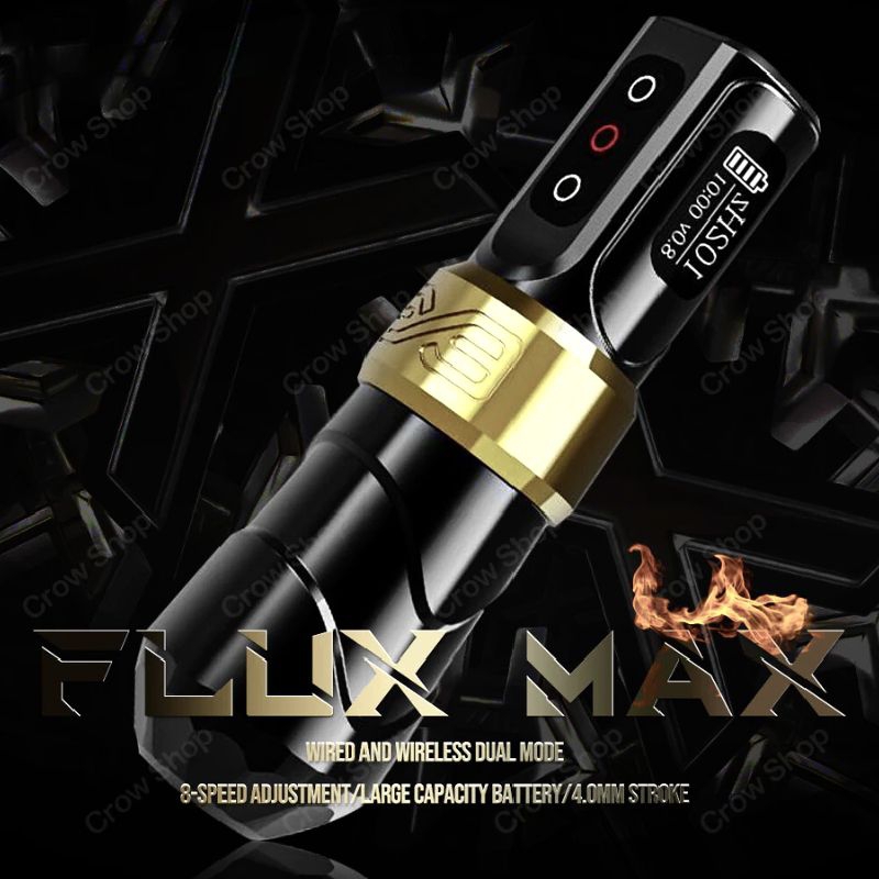 FLUX MAX tattoo pen wireless mesin tato pen rotary
