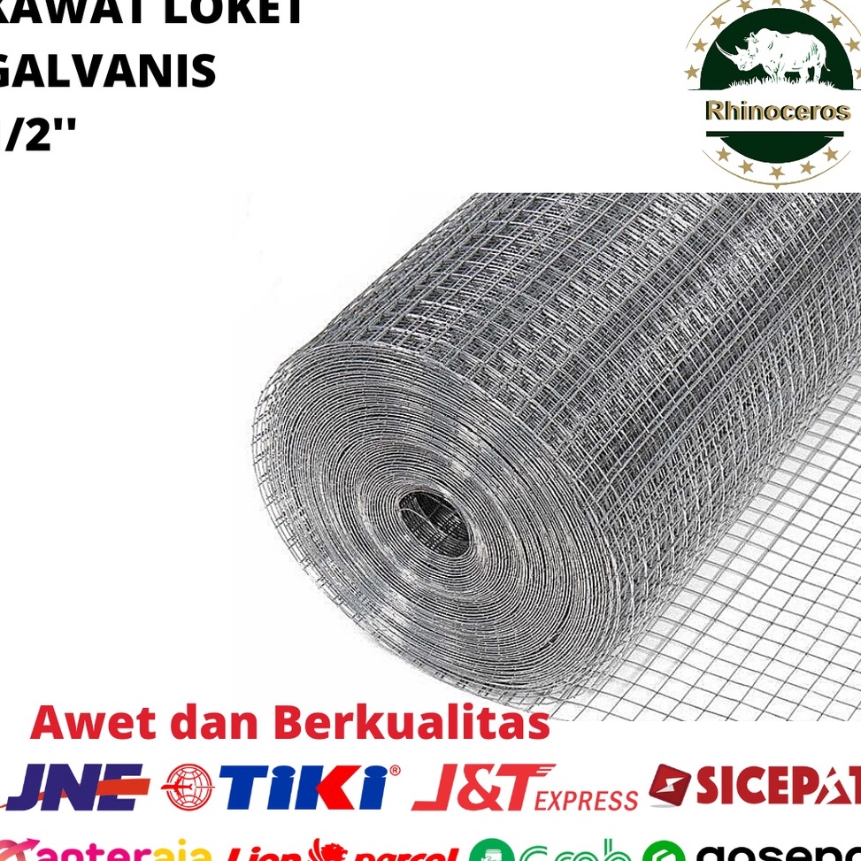 ART D56Q Kawat Loket Galvanis Putih 12 Inch Kawat Ram Putih Kawat Ayam Kandang Kawat Taman