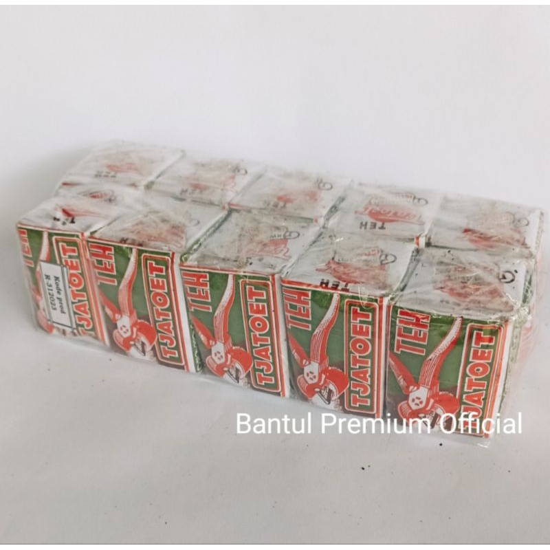 

Teh Tjatoet Hijau 40 gram 1 slop /pack isi 10 bungkus | Green Tea Tubruk Wangi Melati