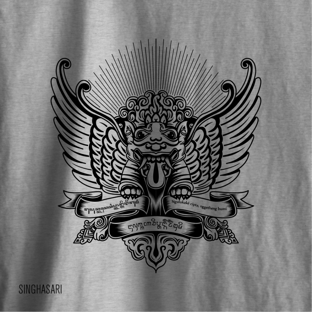 Kaos Bahnoo - Singhasari Aksara Jawa dan Jawa Kuno