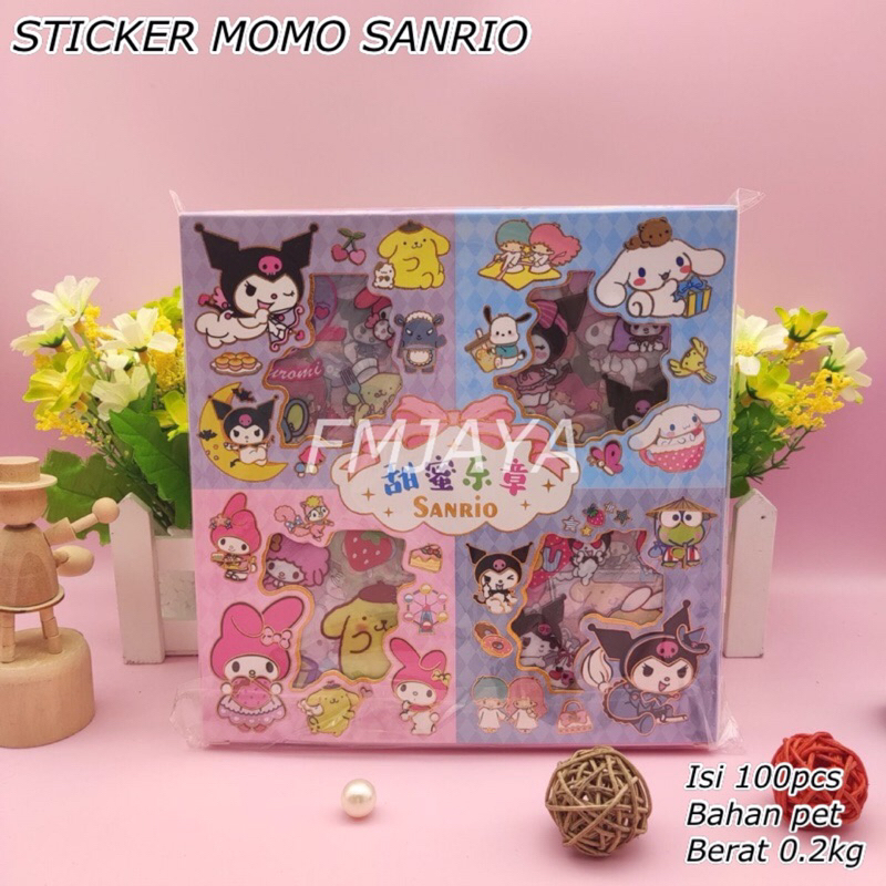 

100 PCS STICKER 2D MOMO SANRIO || 100 PCS STICKER 2D BARBIE || 100 PCS STICKER 2D MOMO || STICKER MOMO WATERPROOF ISI 100 LEMBAR PER BOX || STICKER MOMO MOTIF KARTUN KOREA LUCU || STICKER ANNE