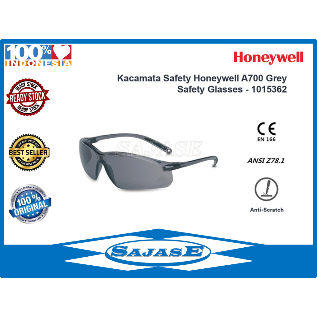 Kacamata Safety Honeywell A700 Grey Safety Glasses Honeywell 1015362