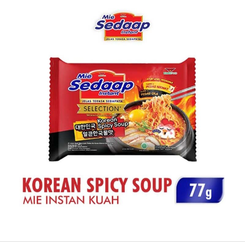 

SEDAAP MIE INSTAN KOREAN SPICY SOUP 77GR