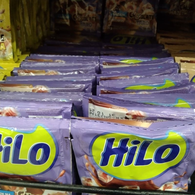 

Hilo renceng isi 10 all varian 14gr/ susu Hilo sachet bubuk