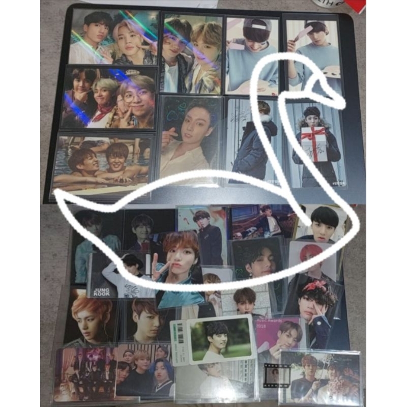 BTS PHOTOCARD RARE JUNGKOOK TAEHYUNG JIMIN