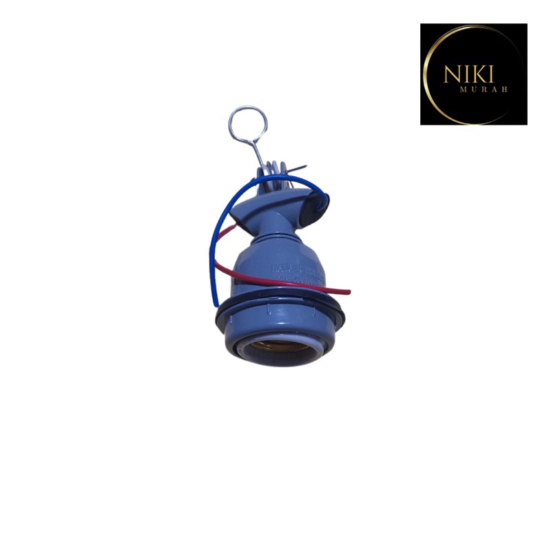 Fitting Gantung Lampu Jalan Fitting Besi Keramik Outdoor Fitting Keramik WD E-27 Fitting Gantung Mer