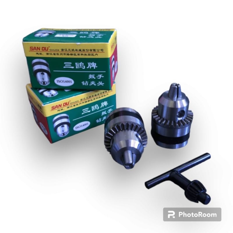 Kepala Bor dan Arbor Konektor ke As 5mm Cocok Untuk dinamo DC 775 B10-5MM