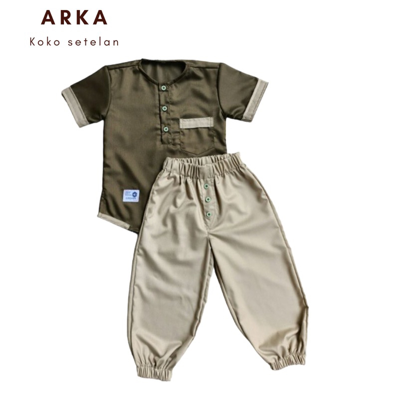 Arka Setelan Koko anak 1 - 6 Tahun | Koko Set Anak laki laki