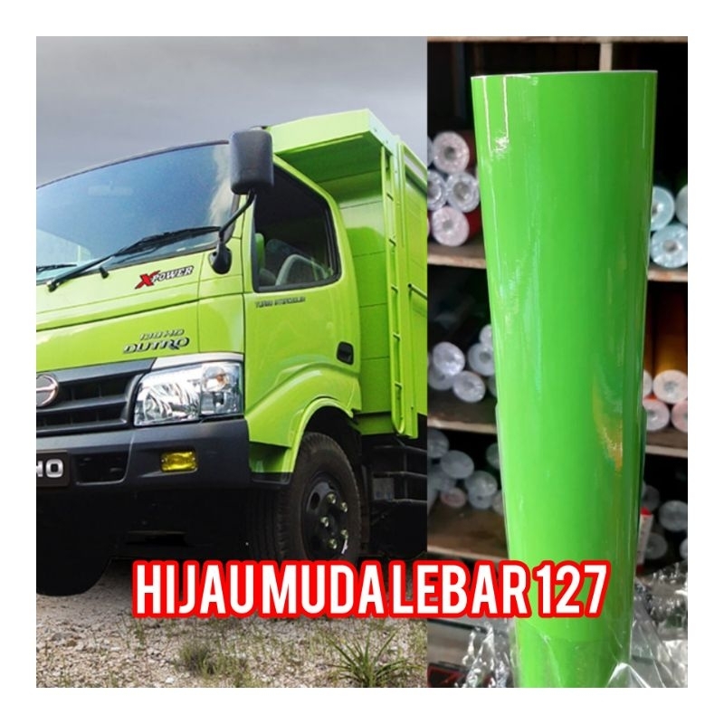 skotlet oracal hijau muda hijau Dutro lebar 127 hijau muda glossy