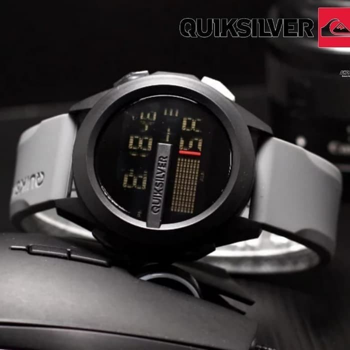 Jam Tangan Quiksilver Drone Fashion / Sport / Outdoor Digital Rubber Quicksilver Original