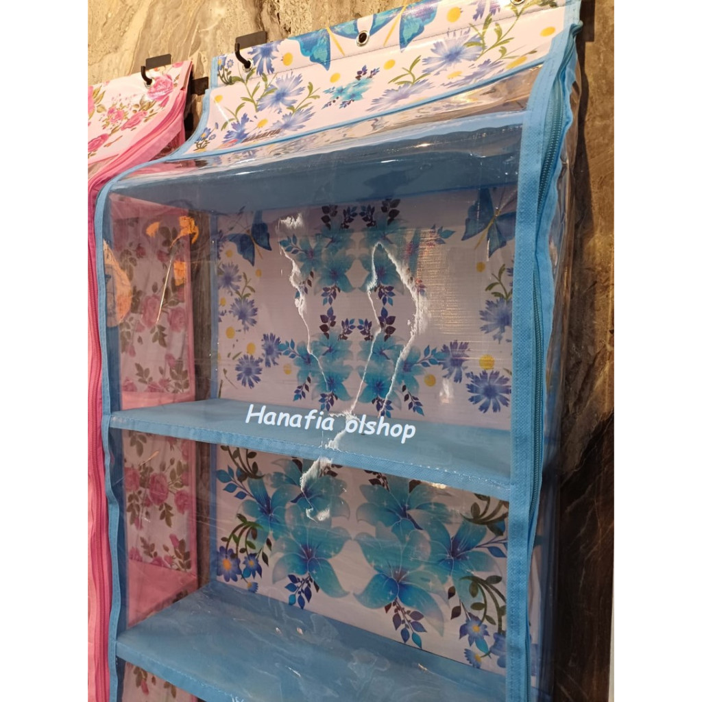 RAK TAS GANTUNG BUNGA RAK SET GANTUNG MOTIF BUNGA JUMBO RAK RAK GANTUNG RAK SUSUN TAS